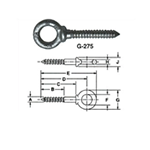 Screw Thread Eye Bolt by Delta Fastener