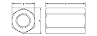 Hex Coupling for Sale