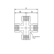 Cross Female by Delta Fastener