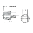 Square Pipe Plugs by Delta Fastener