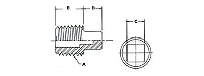 Square Pipe Plugs for Sale