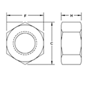 Finished Hex LHT Nuts by Delta Fastener