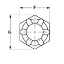 Slotted Hex Castle Nuts by Delta Fastener