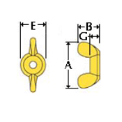 Wing Nut Cold Forged Nuts by Delta Fastener