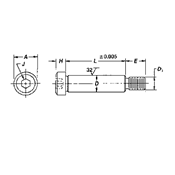 Socket Shoulder Bolt by Delta Fastener